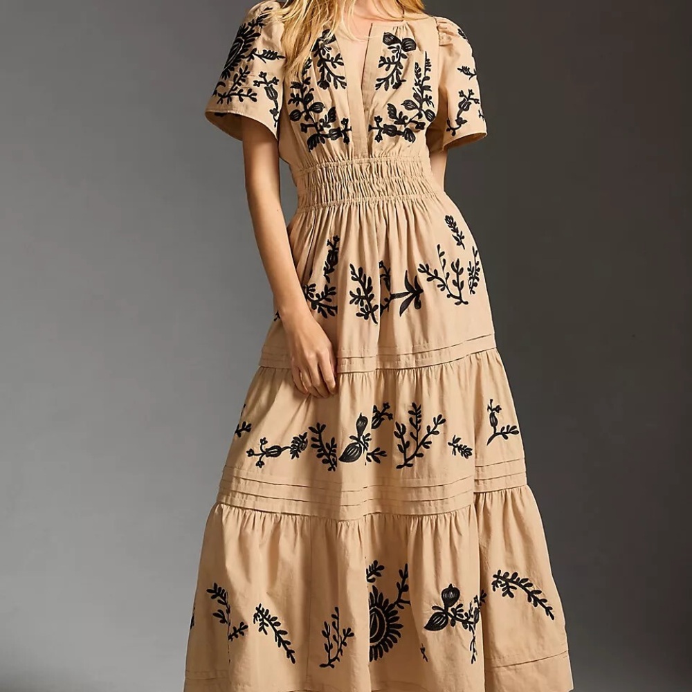 Anthropologie Somerset Maxi Dress Embroidered - Picture 5 of 14